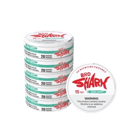 BROSHARK Cool Mint Nicotine Pouches - BROSHARK Cool Mint nicotine pouches in Canada gallery image 2