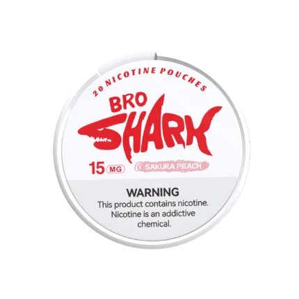 BROSHARK Sakura Peach Nicotine Pouches - BROSHARK Sakura Peach nicotine pouches in Canada gallery image 2