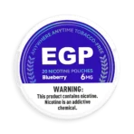 EGP Blueberry Nicotine Pouches - EGP Blueberry nicotine pouches in Canada product image
