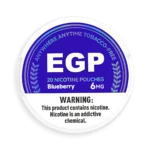 EGP Blueberry Nicotine Pouches - EGP Blueberry nicotine pouches in Canada product image