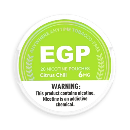 EGP Citrus Chill Nicotine Pouches - EGP Citrus Chill nicotine pouches in Canada product image