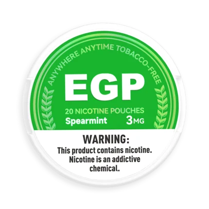 EGP Spearmint Nicotine Pouches - EGP Spearmint nicotine pouches in Canada product image