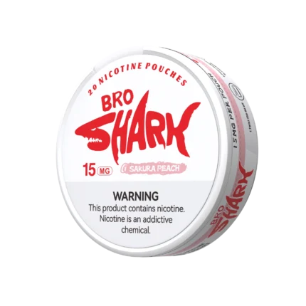 BROSHARK Sakura Peach Nicotine Pouches - BROSHARK Sakura Peach nicotine pouches in Canada product image