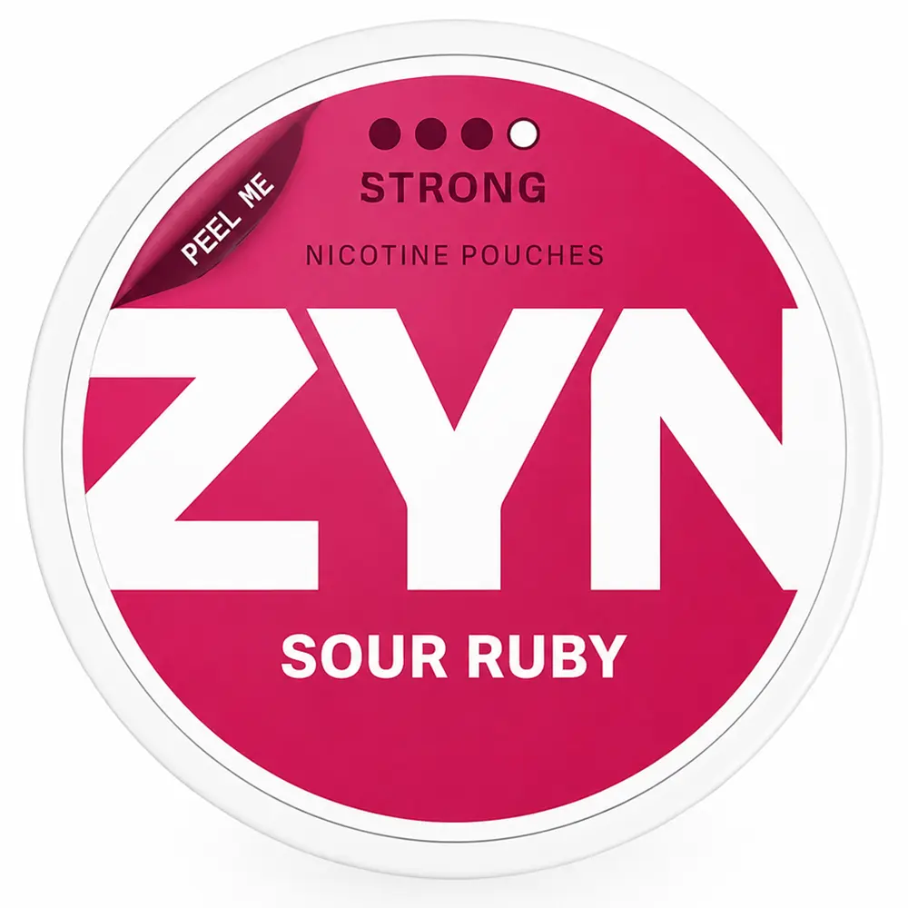 ZYN sour ruby 11mg product tin