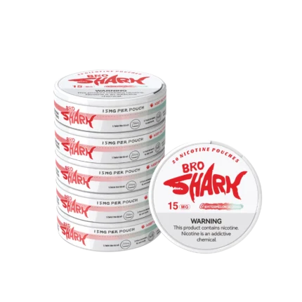 BROSHARK Watermelon Slushie Nicotine Pouches - BROSHARK Watermelon Slushie nicotine pouches in Canada gallery image 2