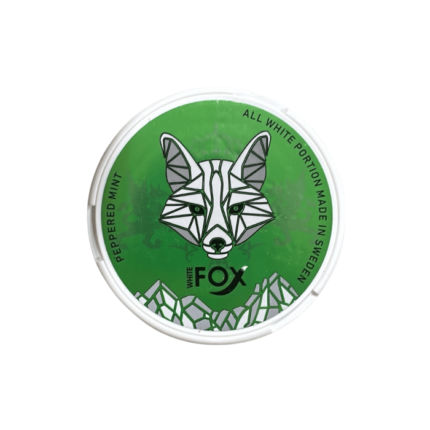 White Fox Peppered Mint Nicotine Pouches - White Fox Peppered Mint nicotine pouches in Canada product image